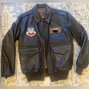 Type A-2 leather flight jacket 36-R